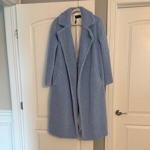 Something Navy Light Blue Teddy Jacket
